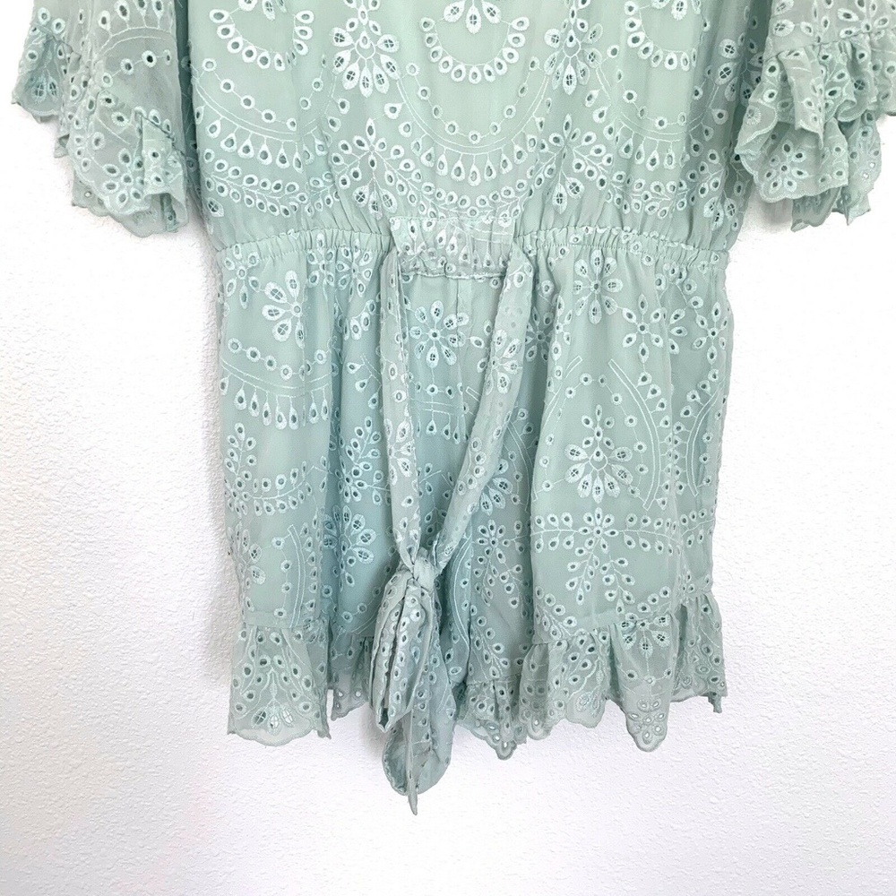 Majorelle Mint Green Eyelet Havana Romper - Picture 10 of 10